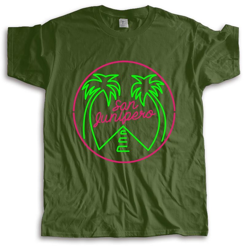 Neu angekommenes Herren-T-Shirt Sommer Hot San Junipero TV-Show T-Shirts Herren Grafik Freizeit-T-Shirts viele Farben Oberteile Mode Unisex-Tees
