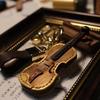 PU Leather Musical Instrument Keychain Creative Bag Pendant Mini Vintage Violin & Cello Keychain