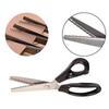 Stainless Steel Pinking Scissors with Lock Edge Non-Sewing Fabric Tailor Scissors Triangular Wave Shear for Fabric Cutting
