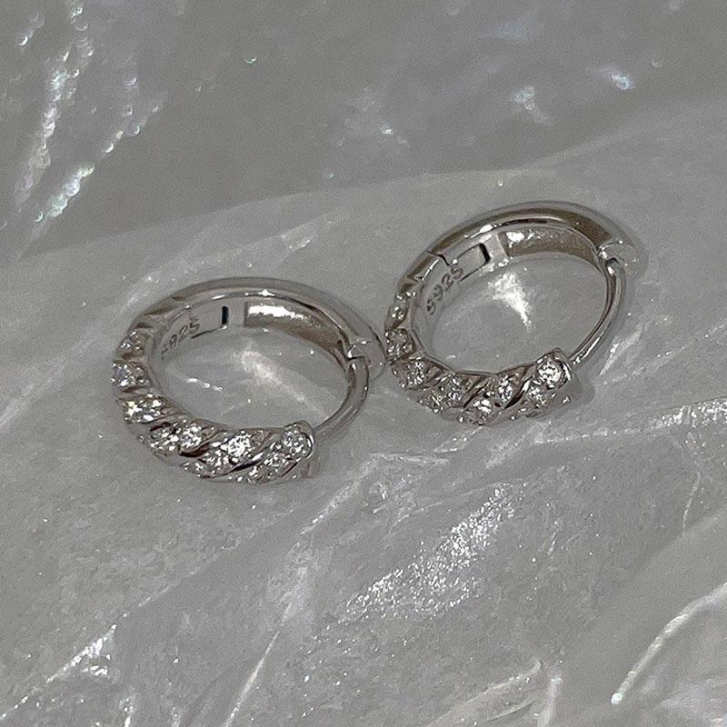 Neue Trendige Süße Blaue Stern Creolen Ohrringe für Damen Mädchen Einfache Mode Vintage Ohrringe Ästhetischer Zirkon Y2K Geschenke