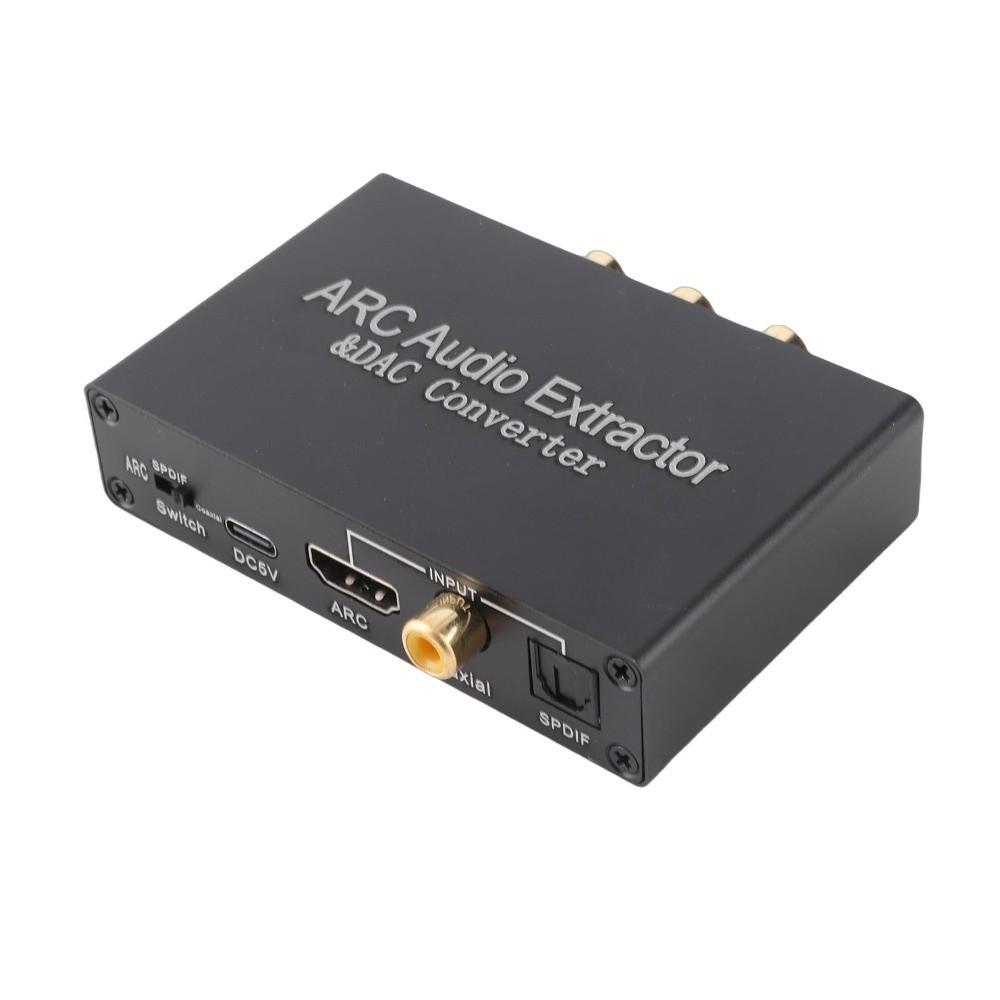 192KHz HD Output ARC Sound Extractor Toslink To Headphone Jack Adapter for Soundbar