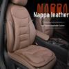 Breathable Nappa Leather Lumbar Support Car Seat Cushion for Mercedes-Benz & BMW