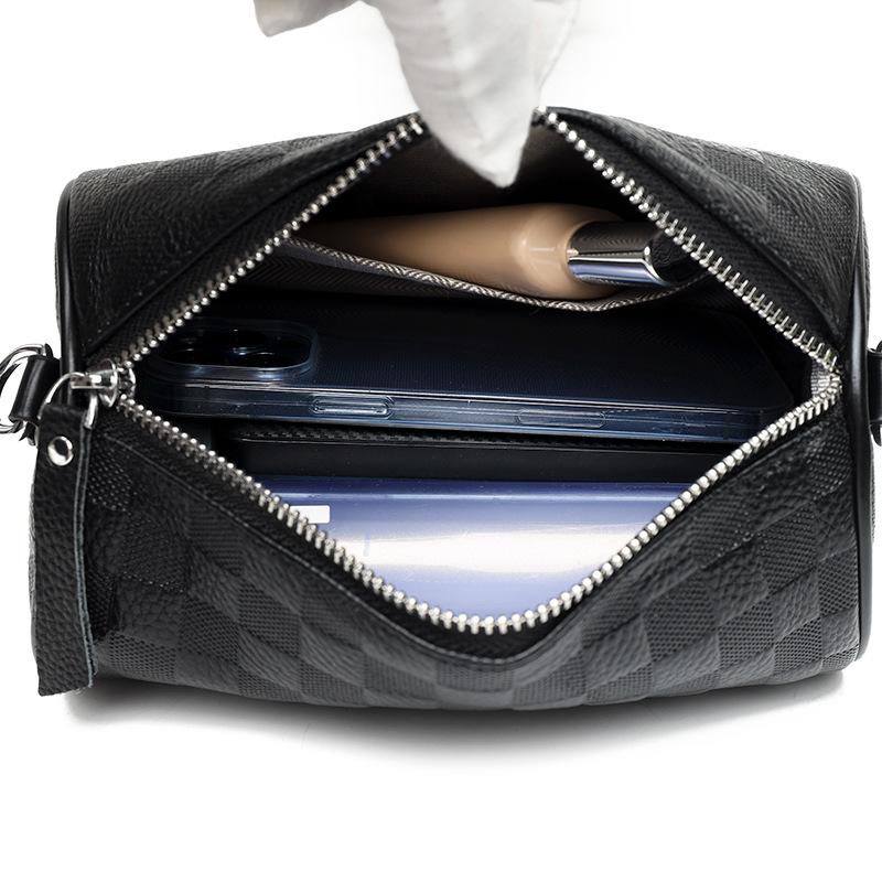 Summer Mini Bag Women's New Fashion Cylindrical One-shoulder Crossbody Bag Large Capacity Diamond Handheld Small Round Bag