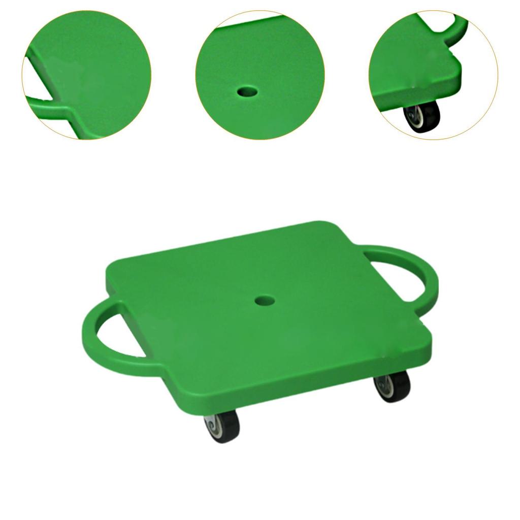 Bodenrollerbrett mit Griffen Sitzroller Grobmotorikspielzeug 11,8 Zoll für Indoor-Outdoor-Aktivitäten Zuhause Jungen Mädchen
