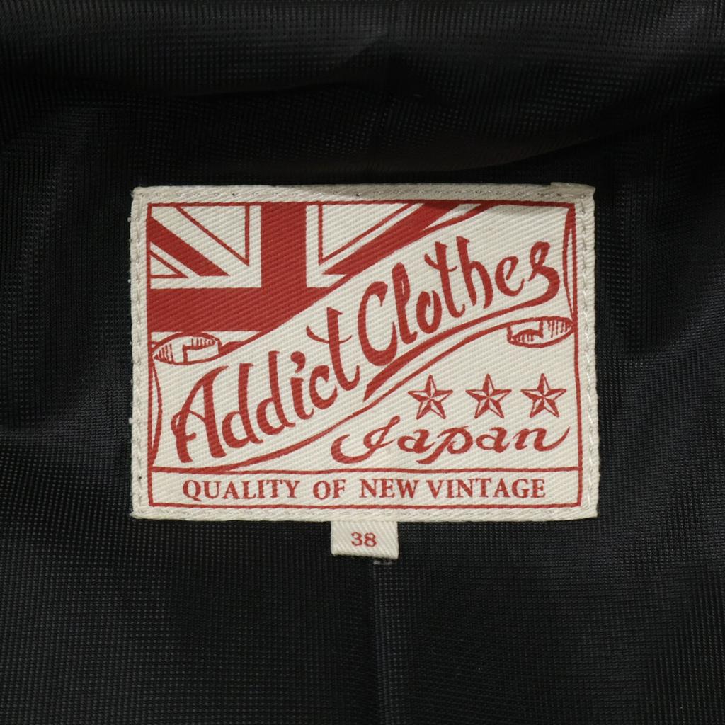 ADDICT CLOTHES AD-02L Doppel-Rider's Jacke aus Pferdeleder Jacke 38 schwarzGebraucht