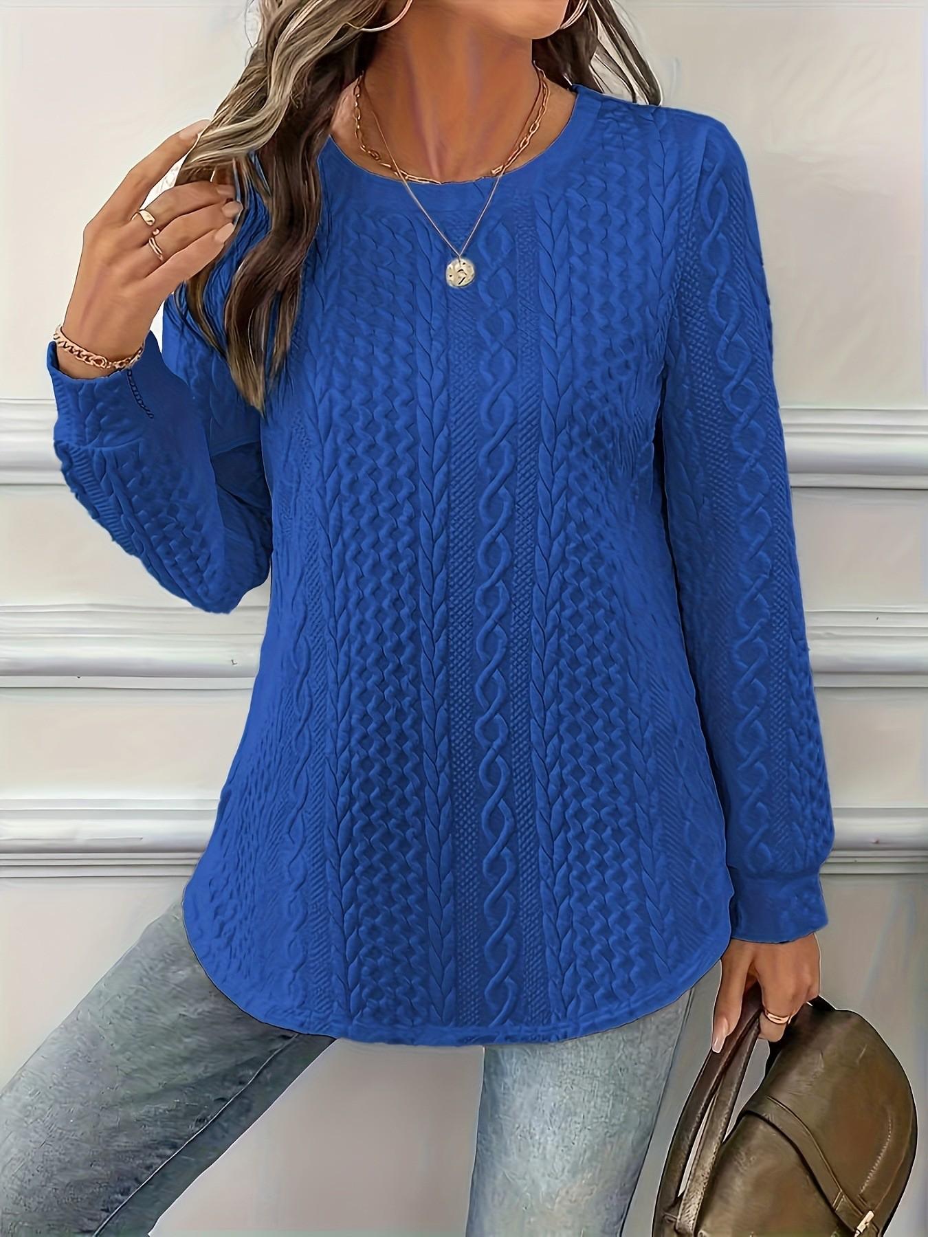 2025 Autumn/Winter Women s Solid Color Textured Loose Drop-shoulder Sweatshirt 4XL