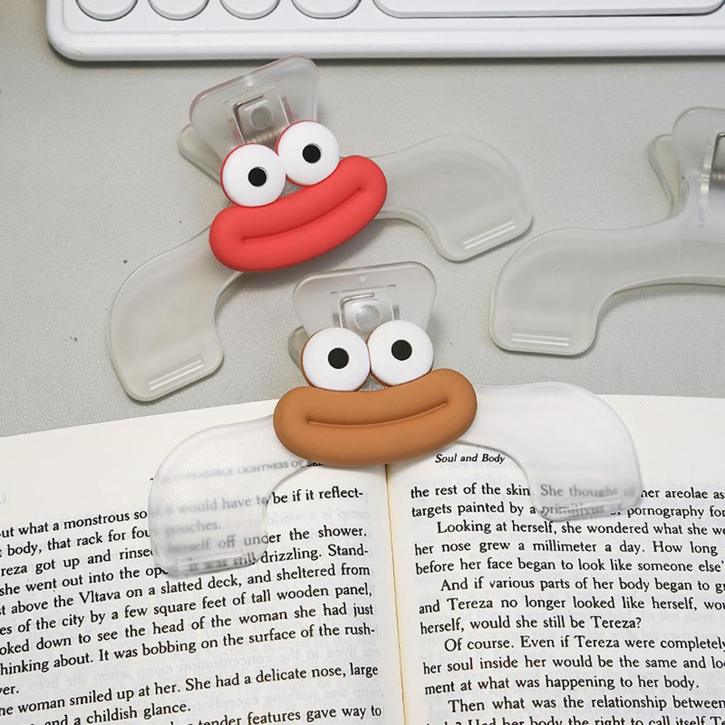 AirAkl Book Clips for Book Page Marker and Textbook Keep Books Open and Easy To Convenient Clips for Food Office and Student Use 2-Piece Reading,
