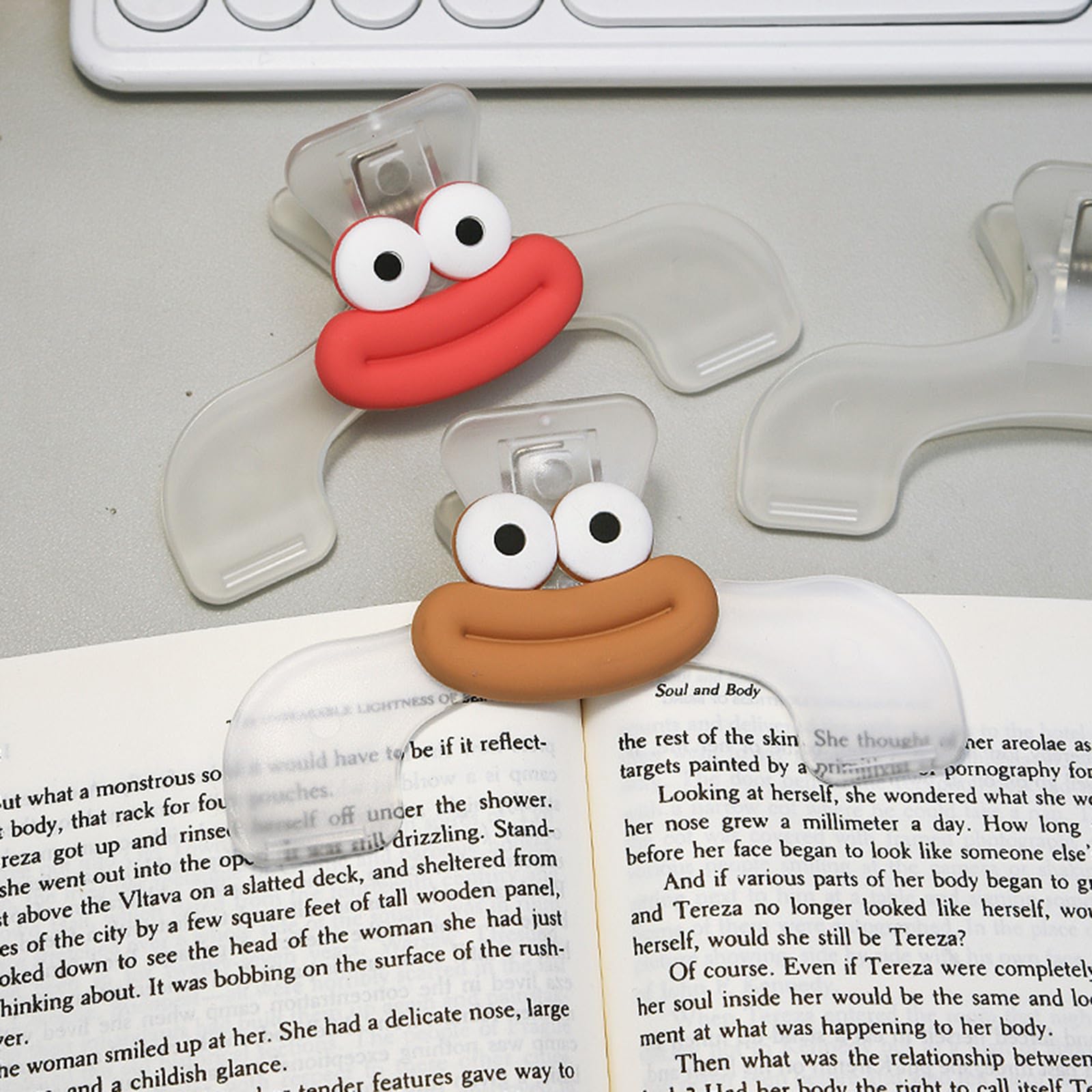 

AirAkl Скрепки для книг для закладки и учебника Держат книги открытыми и удобными Удобные зажимы для еды, офиса и учебы 2 штуки для чтения,