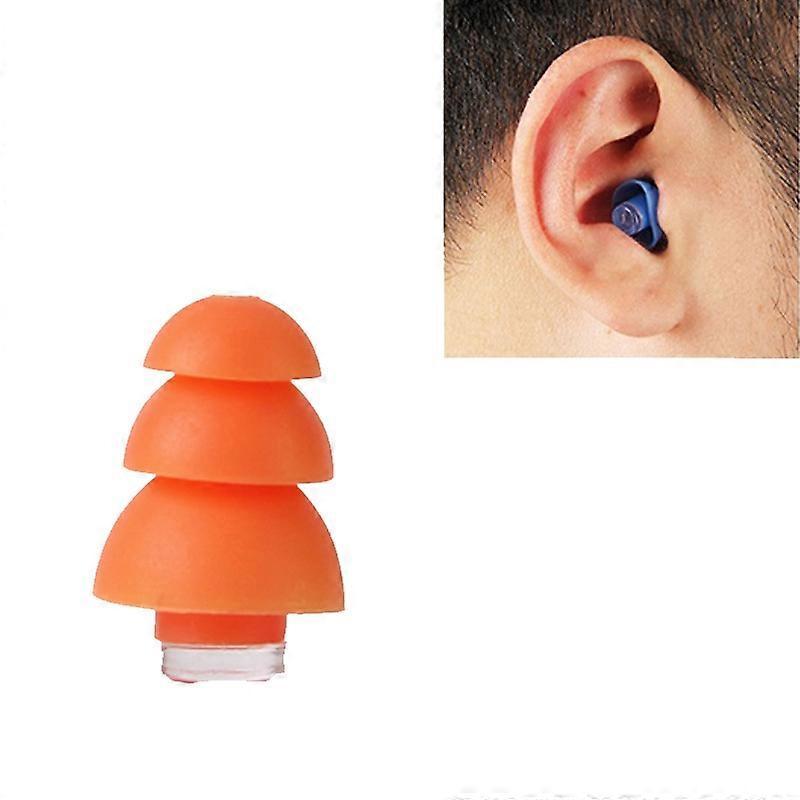 Anti-Noise Sleep Earplugs Silicone Soundproof Earplugs Industrial Noise Cancelling Silent Earplugs(White)