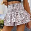 Ladies summer hot sale new fashion printed wide-leg shorts loose versatile casual pants