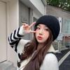 Korean Style Thickened Knit Hats for Women, Ear Protection, Large Fit, Face-Slimming, Warm, In Stock