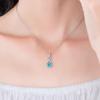 S925 Sterling Silver Ice Flower Cut 8-Character Necklace High-End Sugar Cube Strong Chain Ins Light Luxury Square Collarbone Chain