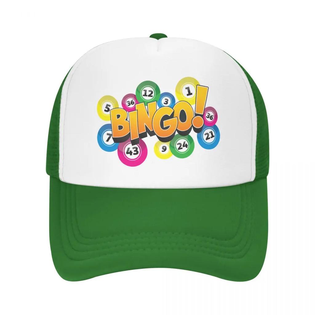 Custom Hot Game Bingo Trucker Hat for Unisex Women Adjustable Unisex Baseball Cap Outdoor Dad Hat