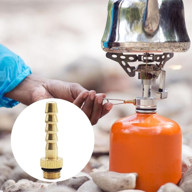 3Pcs Flat Gas Tank Gate Adapter Practical LPG Cylinder Tube Conversion Joints Gas Tank Joint for Camping Cooking