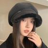 Korean Cute Cat Ear Beret: Stylish Women's Photogenic Slimming Octagonal Hat