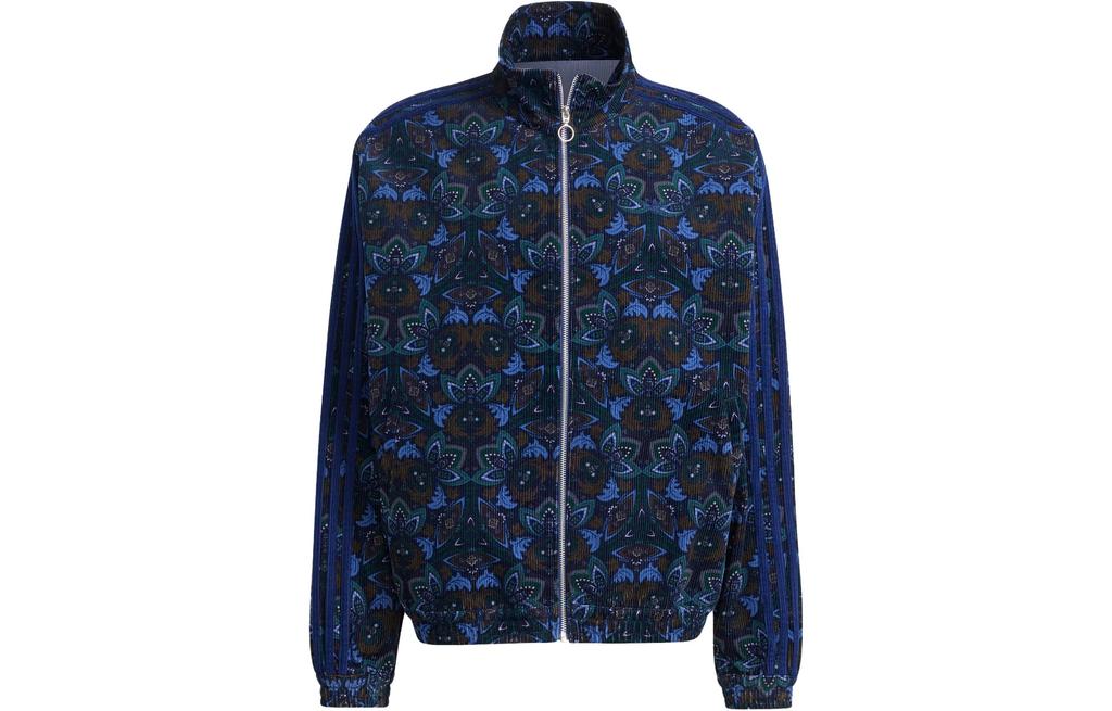 Adidas Originals Jackets Men's Dark Blue Stand Collar Moderate Workwear IS5274