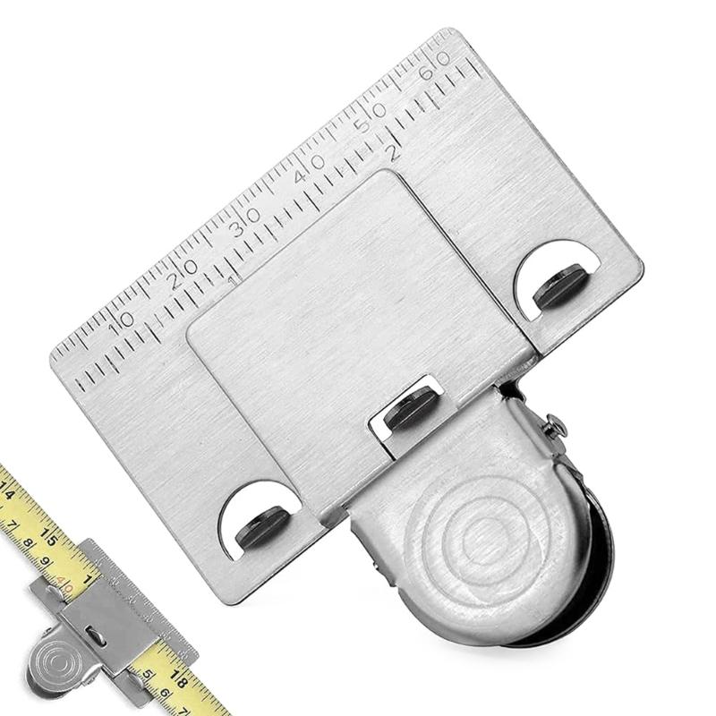 Measuring Tape Clip Tool Corners Clamp Holder- Precision Measuring Tools Fixed Ruler- Mark Tools for Most Tape Measures