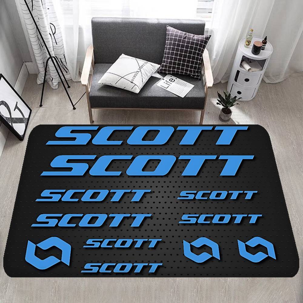S-ScottS Bike Logo Floor Mat Rectangle Anti-slip Home Soft Badmat Front Door Indoor Outdoor Mat Hotel Decor Mat