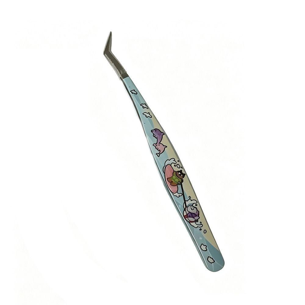 High Precision Precision Tweezers Stainless Steel False Eyelash Tweezers Sticker Application
