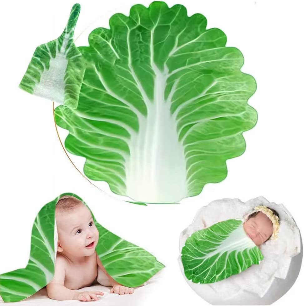 

Детский спальный мешок из пекинской капусты для младенца, плачущего по ночам, подходит для чувствительного, памятного, памятного подарка на рождение, пеленка, зелёный