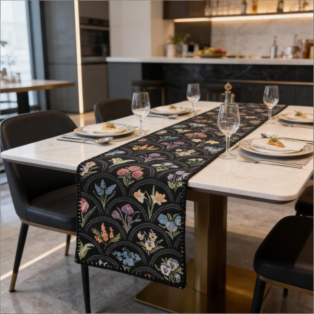Washable Nordic Cotton Linen Modern for Dining Table, Coffee Table and TV Cabinet Decoration Table Runner