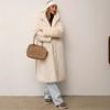 New imitation mink fur coat women's clothing winter long hooded belt artificial fur coat