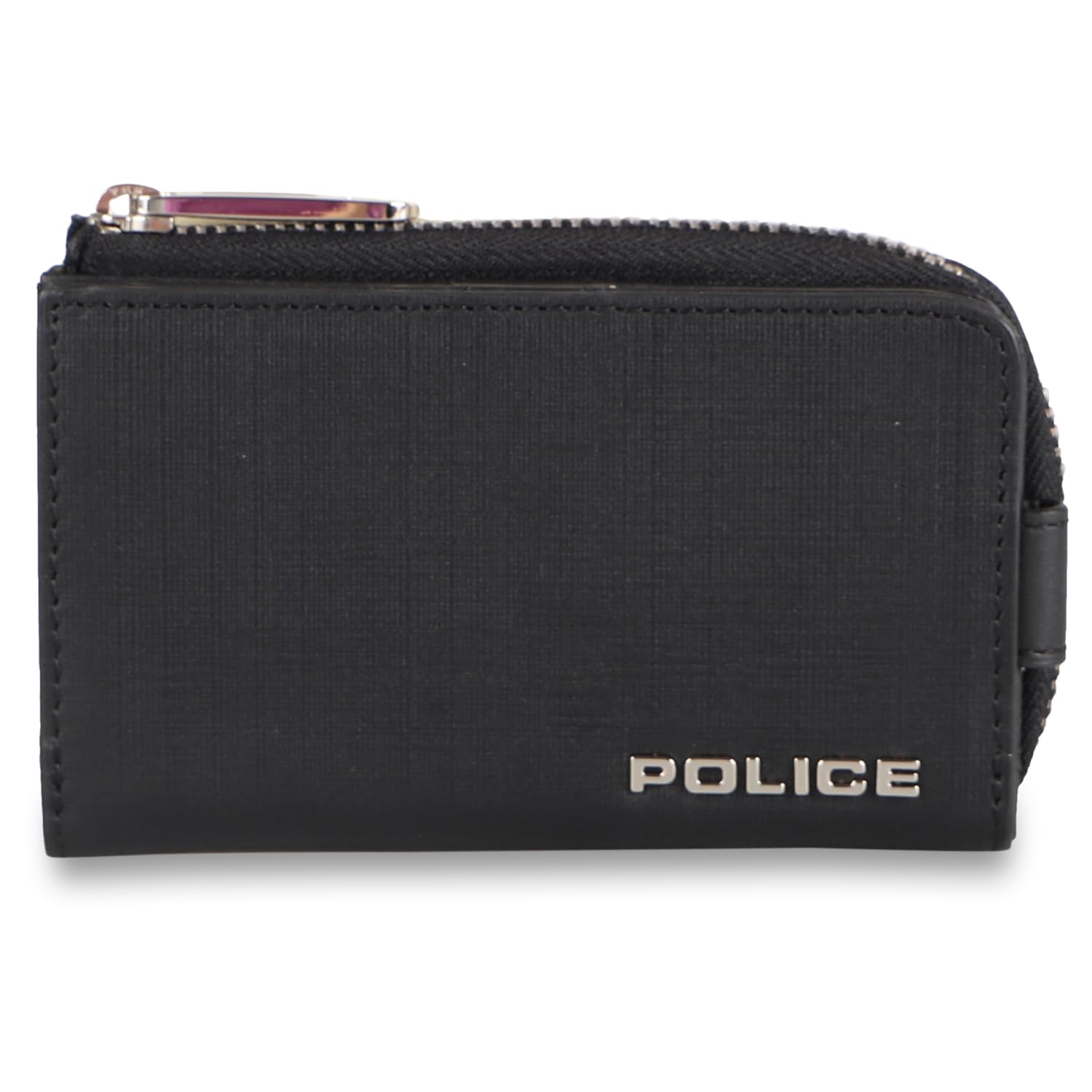 

Key Case Coin Purse Coin Case Zipper 5 Rows TRENTO Black [Police] Men s L-shaped PA-70600 чорний