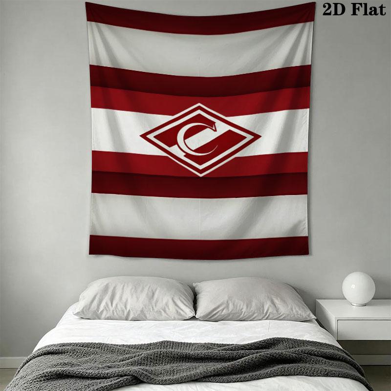 Spartak Moscow Gust Wall Hanging Printed Fabric Blanket Decorative Tapestries for Bedroom Living Room Home Decor