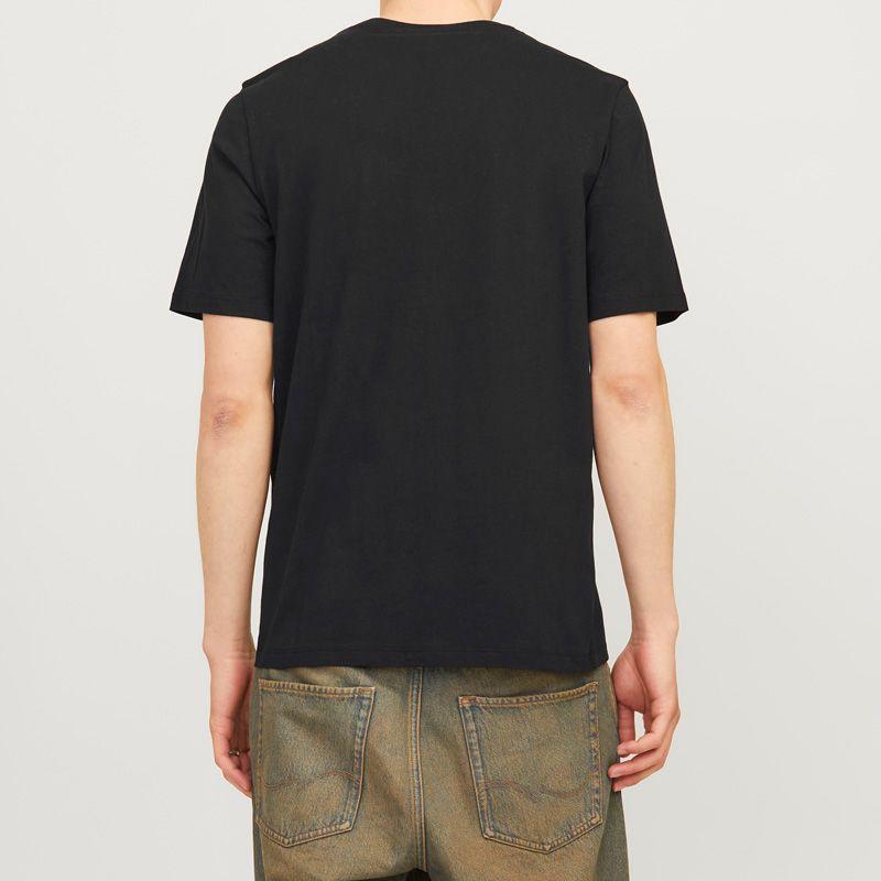 Tee shirt black jwhtiley 12287690 4400 Homme JACK & JONES