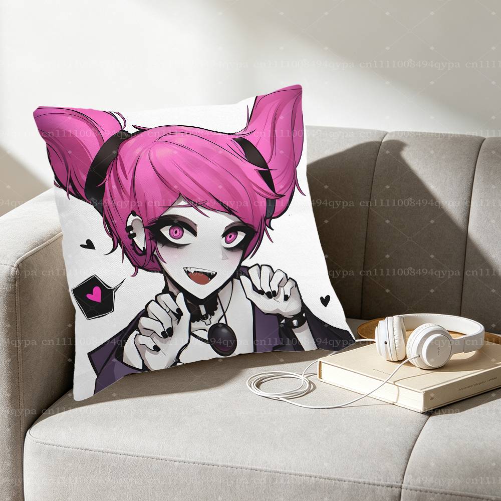 Jinx TTeen Titans Throw Pillow Cover Home Decor Art Decor Pillowcase Cushion Cover for Bed Sofa Living Room Indoor and Outdoor