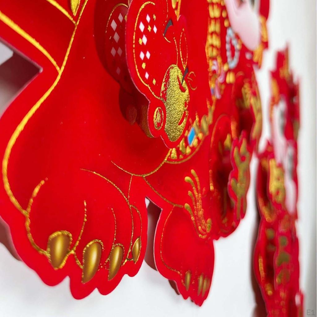 Chinese Year Blessing Door Sticker Wall Stickers Decals Window Clings for Store Spring