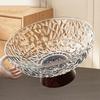 Fruit Bowl Snack Candy Tray Plastic Serving Tray for Snacks Nuts Candy Dried Fruit Plate Elegant Home Decor for Living Room Party Gifting