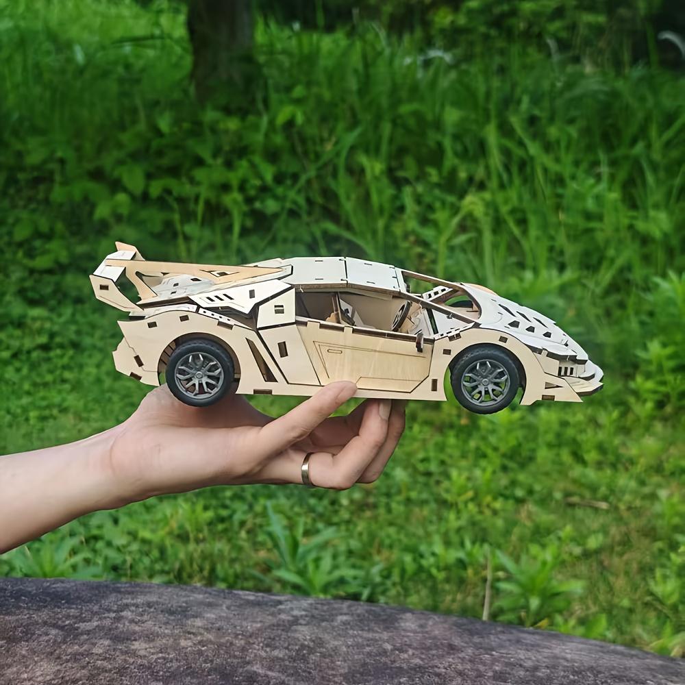 3D Wooden Puzzle Racing Cars for Adults DIY Mechanical Model Car Kits Toys for Adults Birthday Gift for Boys Men Home Decor