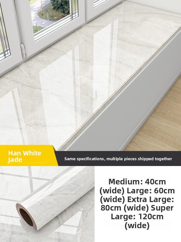 Marble Window  Sticker Thickened Waterproof Sun Protection Bedroom Window Sill Wall Paper Transformation Modern Simple St...