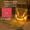 Light-Up Bear Birthday Greeting Card with 3D Cake Design