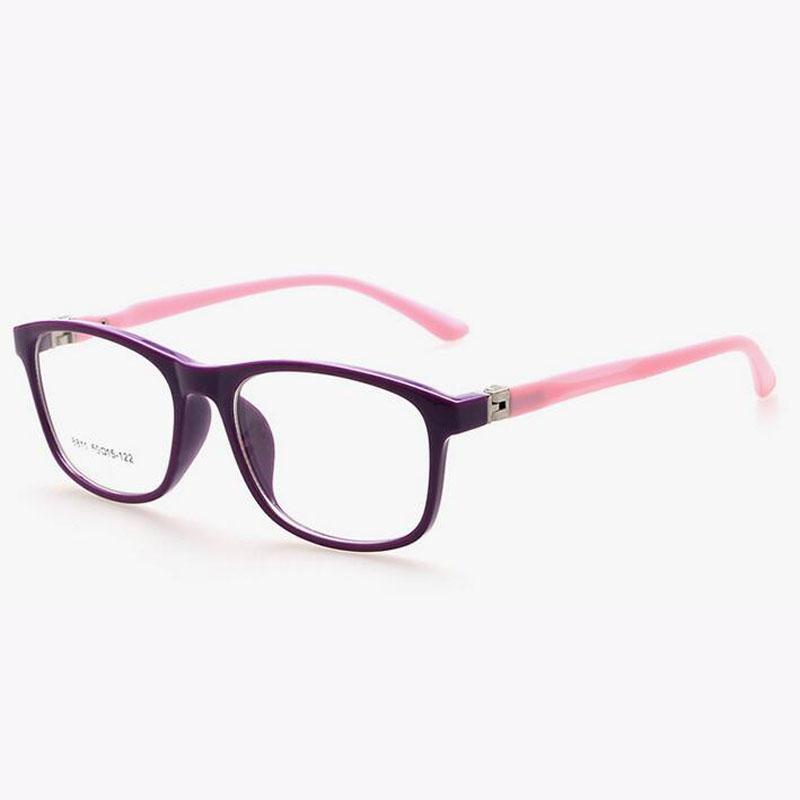 

TR90 детская оптическая оправа очков 7 цветов Двухцветная Новый стиль Девочки Мальчики Дети Очки с большой оправой 8811