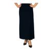 WOMEN'S Hijab Plus Size Leather Detailed Lined Pleated Crepe Mother Skirt
