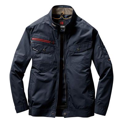 Blusón de Manga Larga para Trabajo con Ventilador de Aire Acondicionado AC7141 Talla SS 3 Azul Marino [BURTLE] (Solo ropa)