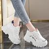 Fashion Thick Soled Women's Sports Shoes 2024 New Mesh Soft Sole Increased Height Inside Versatile Casual Sports Shoes Zapatos De Mujer