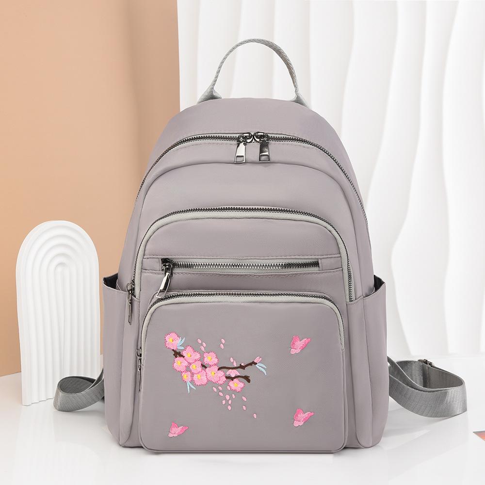 Large-capacity Commuter Bag - Embroidered, Versatile Women's Double-shoulder Bag, Fashionable Handbag