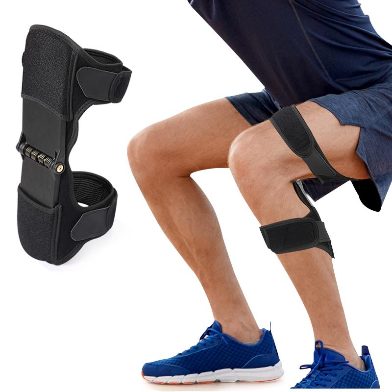 Power Knee Brace Joint Support Power Knee Stabilizer Pads Protective Gear Booster with Powerful Springs for Men/Women Weak Legs