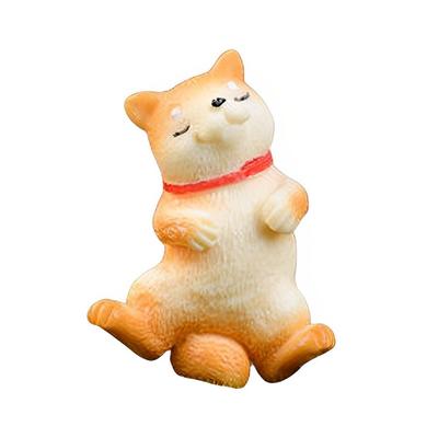 Dog Ornament Cute Animal Miniature Modern Wide Application All-match Figurines Statue Outdoor Garden Desk Decorations