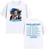 Rick Astley The Reflection Tour 2026 Camiseta Estampada Unisex Moda Vintage Algodón Manga Corta Ropa Hip Hop Streetwear Camiseta