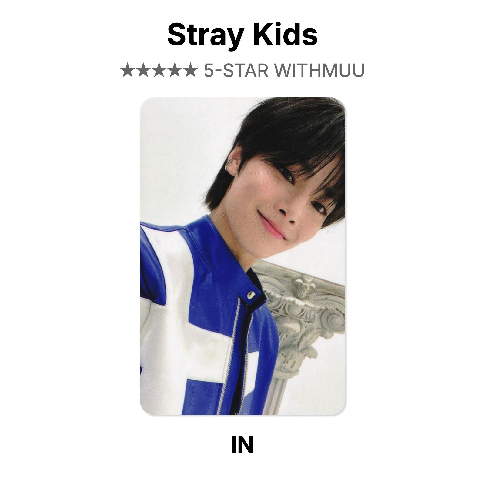 Stray Kids 5-STAR WITHMUU Official Photocard I.N