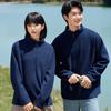 Unisex Fleece Half-Zip Stand Collar Pullover