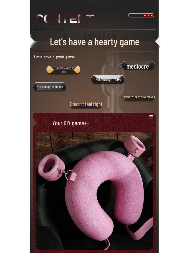 Jiuai Erotic SM Handcuffs & Leg Spreader - Interactive Adult Sex Aids