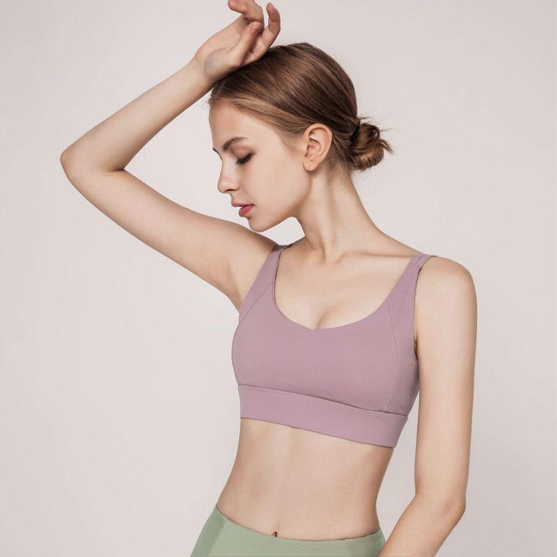 Original High-Strength Yoga Vest for Women Backless Bra Shock Absorption Push-up Running Fitness Bubble Wrap Exercise Intimates Outwear