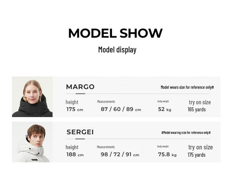 Tanboer Unisex Hooded Outdoor Down Jacket TEF560521A