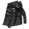 Giacche da Uomo Corte Invernali con Cappuccio da Donna Ispessite Calde Antifreddo Manica Lunga Giacca Cardigan Piumino Lucido