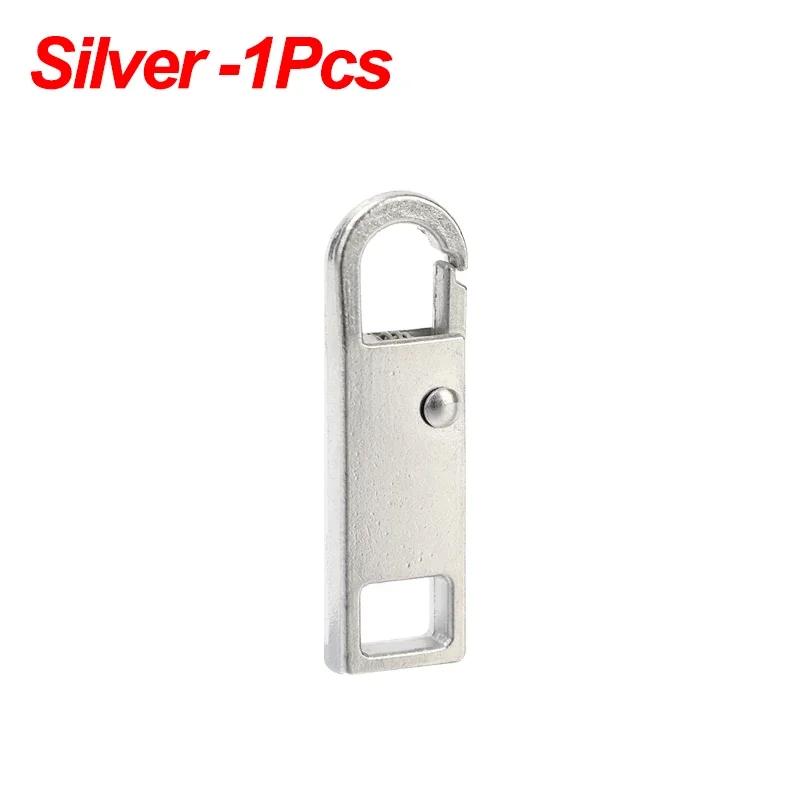 5/1Pcs Metal Zipper Pull Replacement Instant Repair Zipper Head Puller for Clothes Purse DIY Sewing Detachable Zipper Slider Tap